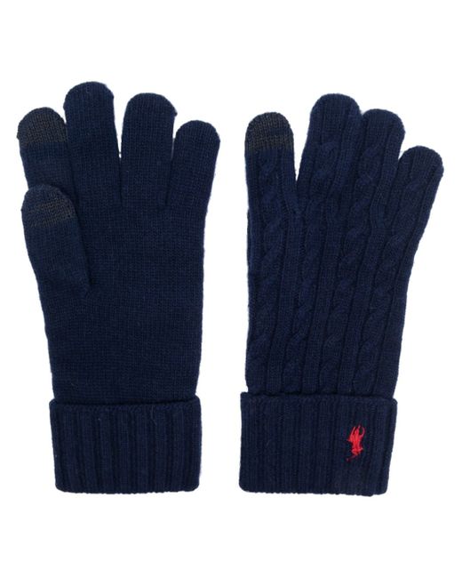 Polo Ralph Lauren Polo Pony cable-knit gloves