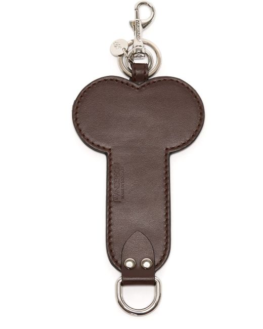 J.W.Anderson logo-debossed leather keyring