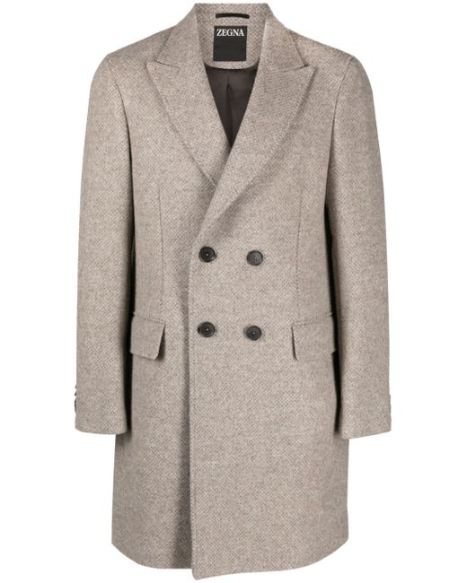 Z Zegna double-breasted wool coat
