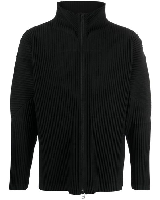 Homme Pliss Issey Miyake July pleated zip-up jacket