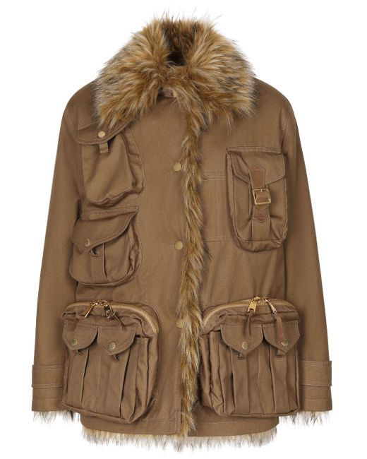 Dolce & Gabbana multi-pocket design parka coat