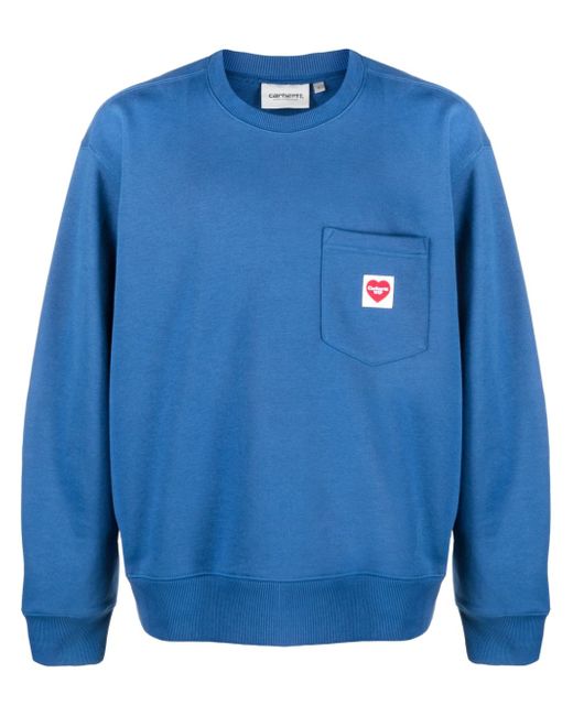 Carhartt Wip logo-patch cotton-blend sweatshirt