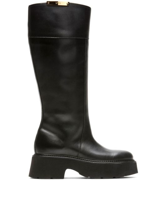 N.21 Schuhe knee-high leather boots