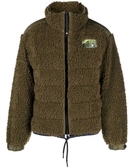 Moncler Grenoble fleece-texture padded jacket
