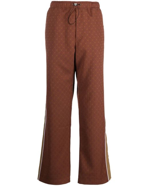 Ahluwalia Safari patterned-jacquard trousers