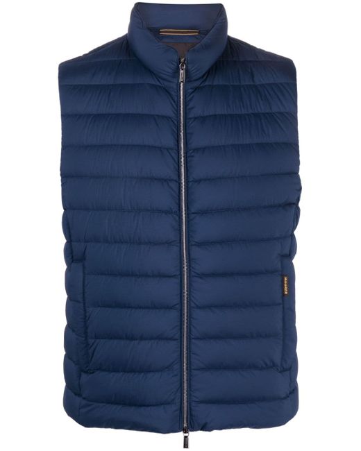 Moorer quilted zipped gilet