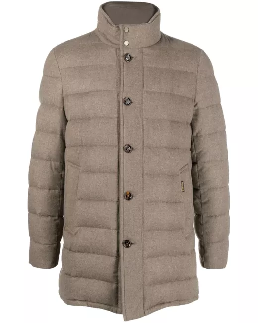 Moorer high-neck padded coat