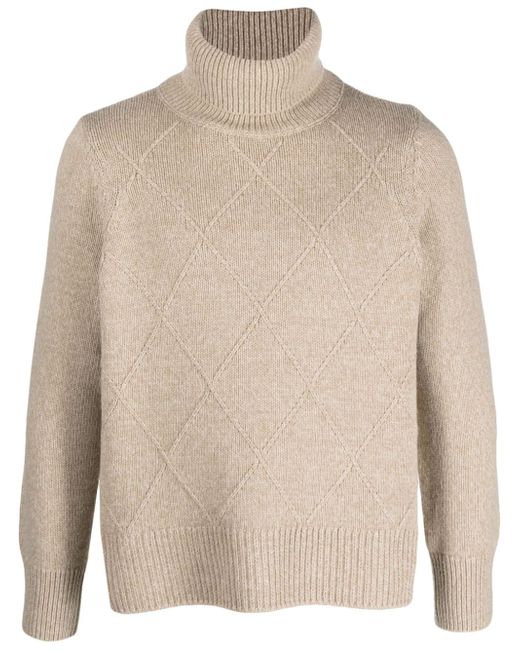 Barbour roll-neck knitted jumper
