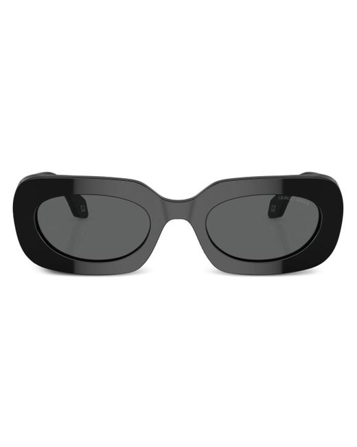 Giorgio Armani logo-print square-frame sunglasses