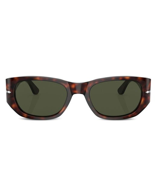 Persol tortoiseshell-effect oval-frame sunglasses