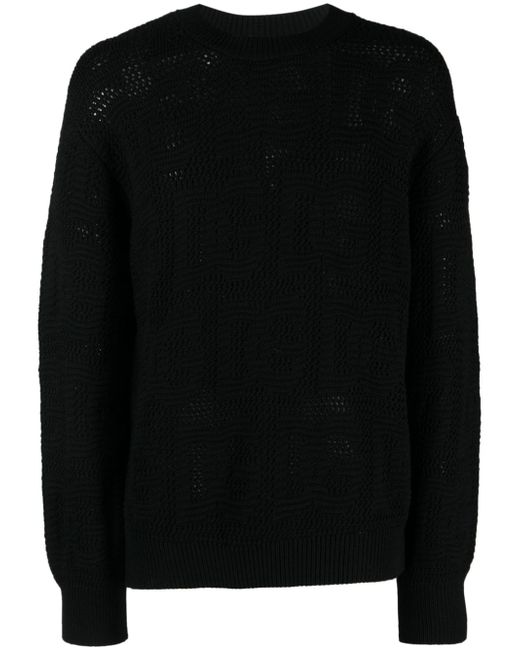 Dolce & Gabbana logo-jacquard virgin-wool jumper