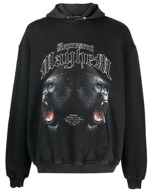 Represent Mayhem graphic-print hoodie