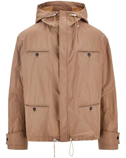 Ferragamo pockets hooded jacket