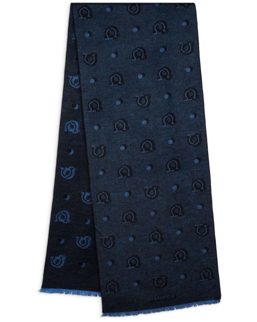 Ferragamo patterned-jacquard scarf