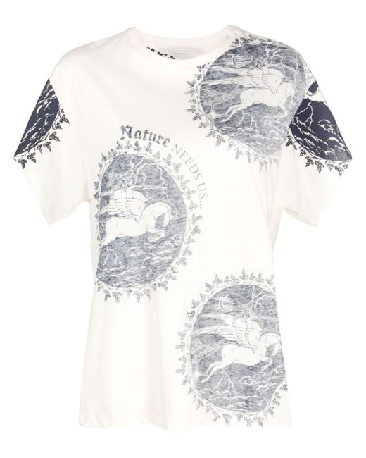 Stella McCartney stamp-print short-sleeve T-shirt