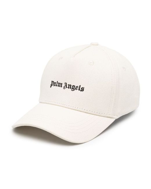 Palm Angels logo-embroidered cotton-canvas baseball cap