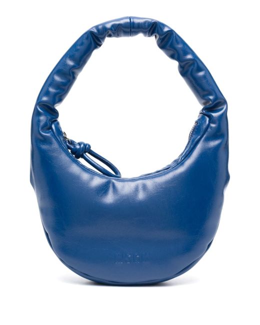 Msgm puffer patent shoulder bag