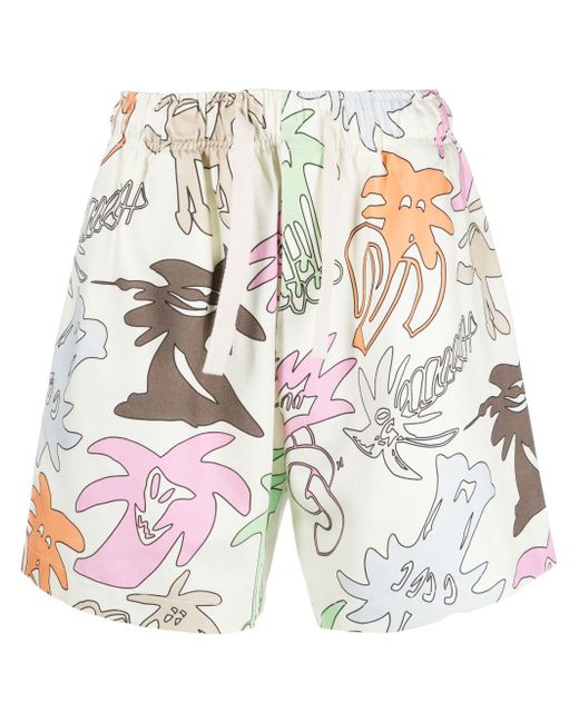 Palm Angels Palmity-print Bermuda shorts