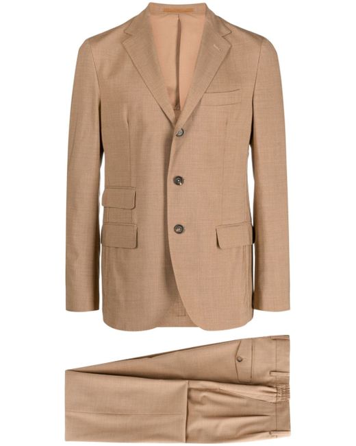 Eleventy notched-lapels single-breasted suit