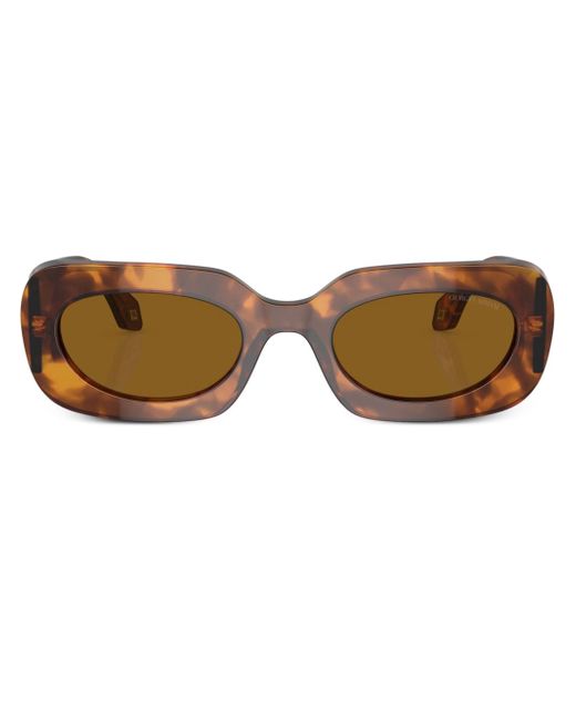 Giorgio Armani tortoiseshell-effect square-frame sunglasses