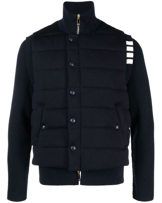 Thom Browne stripe-detail padded jacket