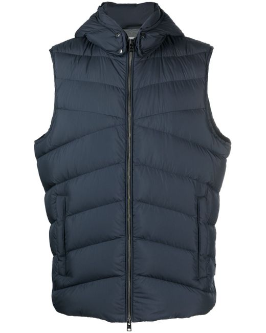Woolrich hooded padded zip-up gilet