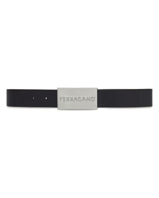 Ferragamo logo-embossed leather belt
