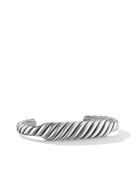 David Yurman Sculpted Cable sterling cuff bracelet