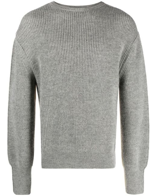 There Was One two-tone ribbed-knit jumper