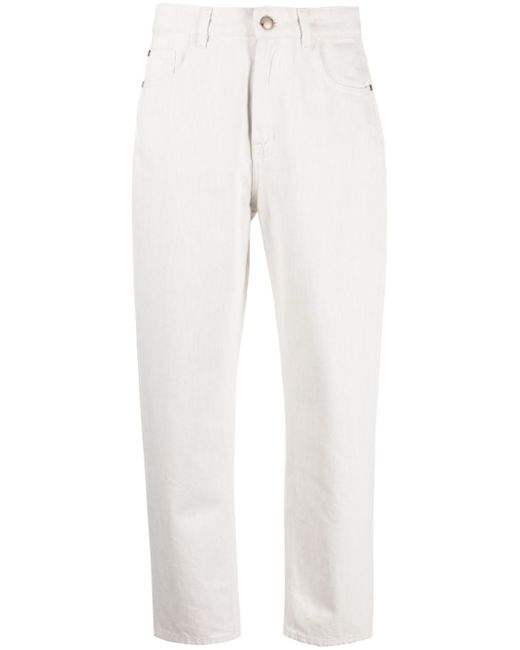 Moorer mid-rise cropped trousers