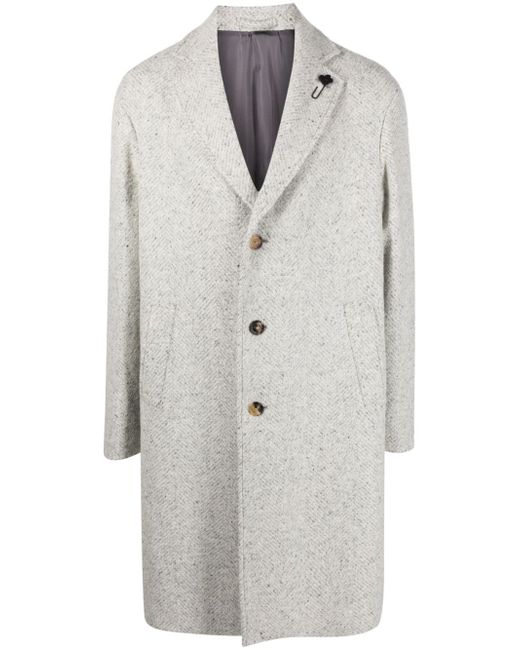 Lardini single-breasted button-up coat