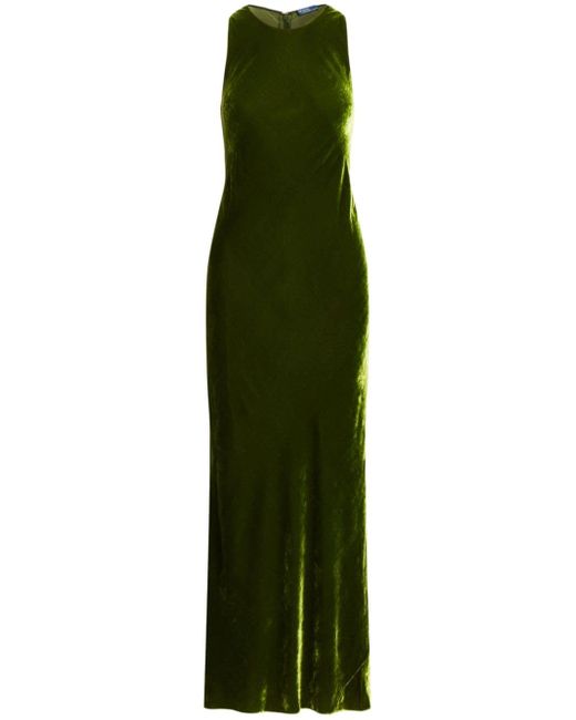 Polo Ralph Lauren velvet slip-on maxi dress