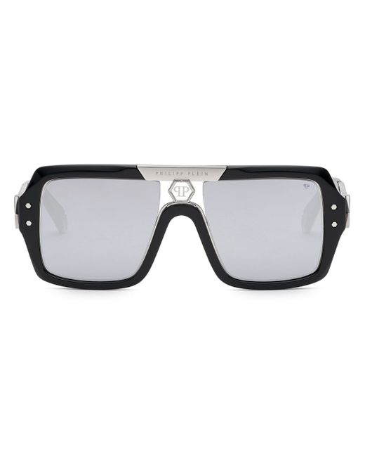 Philipp Plein Square logo-print sunglasses