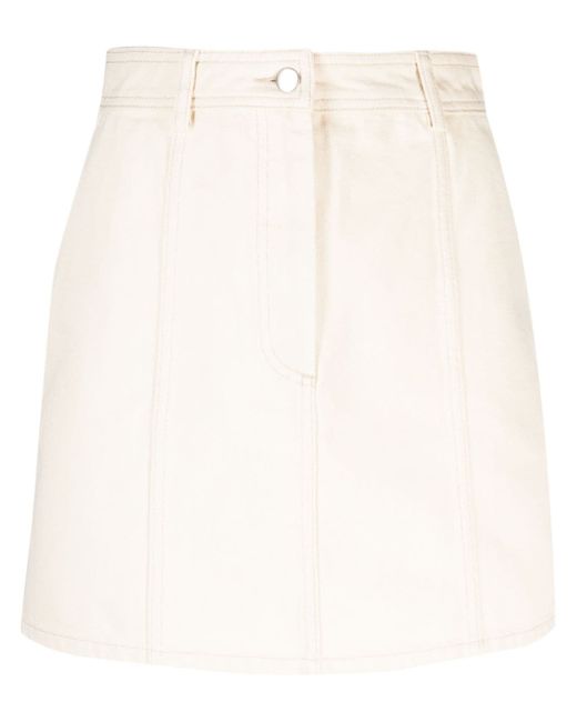 Aeron Rudens high-waisted denim miniskirt