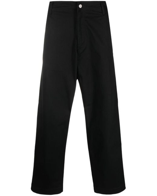 Emporio Armani wide-leg cotton trousers