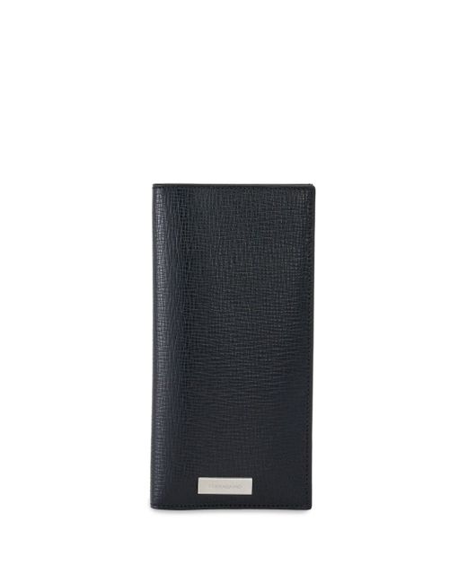 Ferragamo bi-fold textured leather wallet