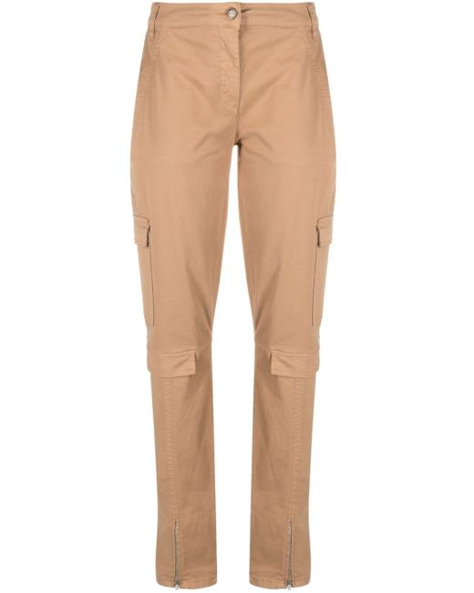 Semicouture button-up tapered trousers