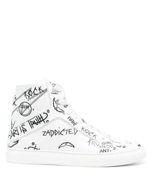 Zadig & Voltaire High Flash high-top leather sneakers
