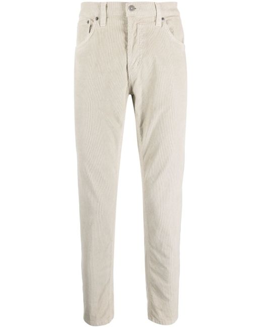 Dondup low-rise tapered corduroy trousers