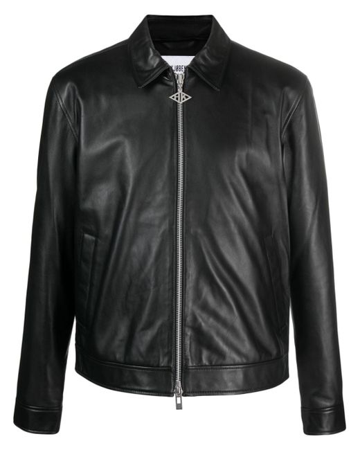 Han Kj0benhavn zip-up leather shirt jacket