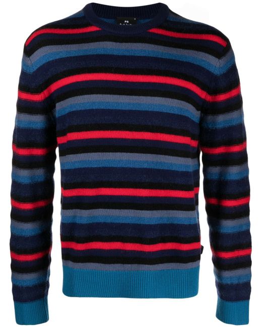 PS Paul Smith crew-neck stripe-pattern jumper