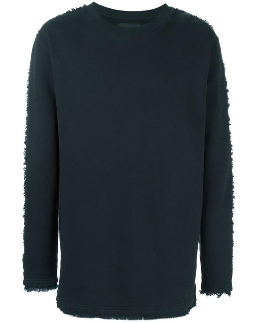 Blood Brother frayed trim sweater XS Cotton