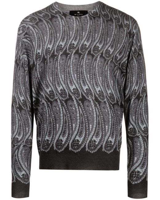 Etro long-sleeve intarsia-knit jumper