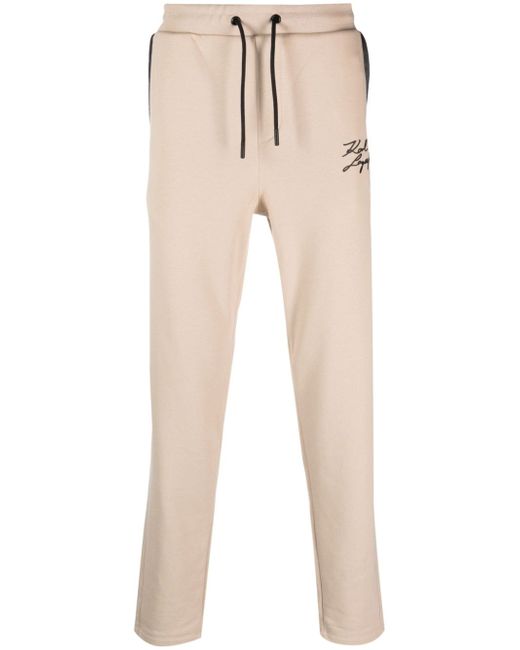 Karl Lagerfeld organic-cotton blend track pants