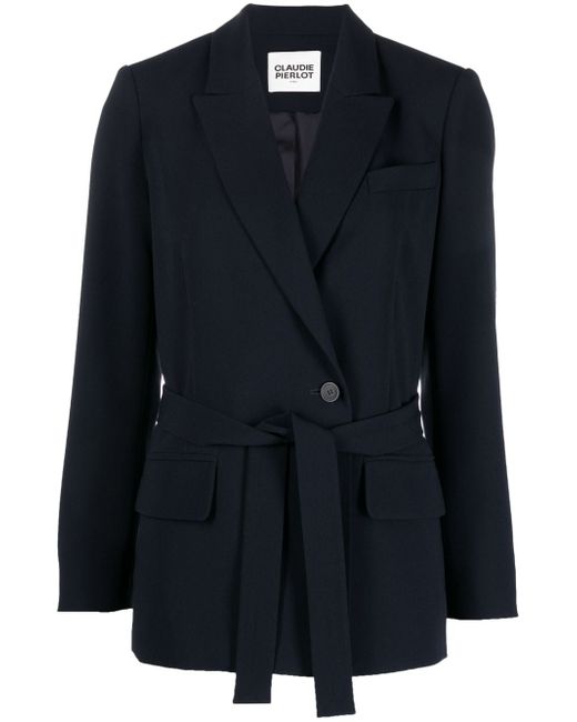 Claudie Pierlot double-breasted belted blazer