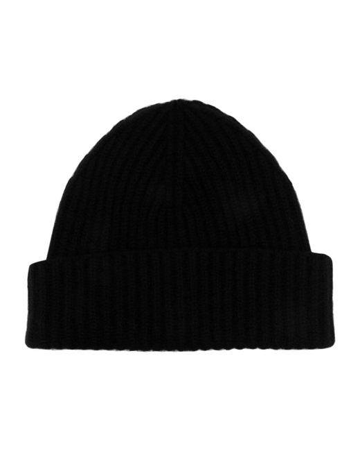 Moorer logo-tag knitted beanie