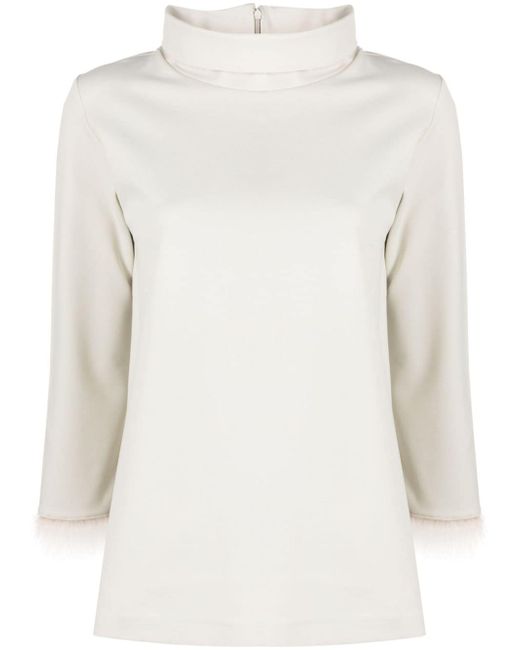 Herno Resort contrast-trim knitted top