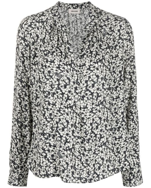 Zadig & Voltaire Tink floral-print blouse