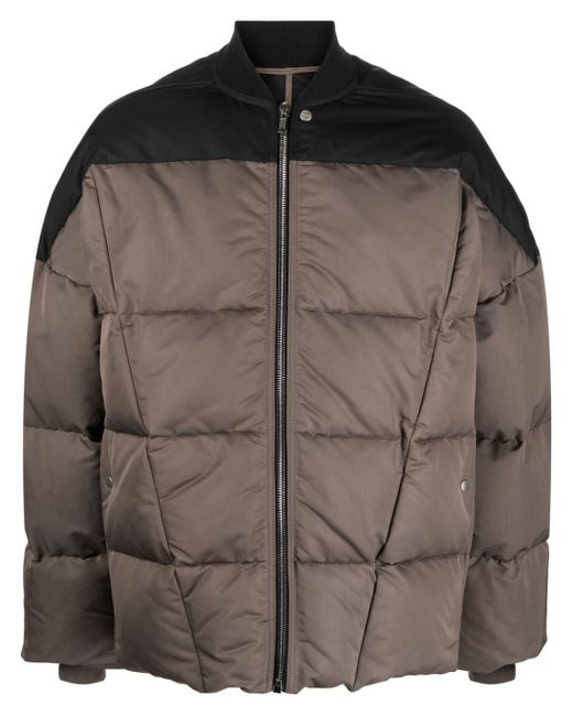 Rick Owens quilted padded Flight jacket