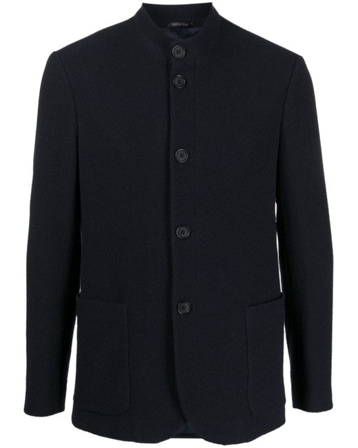 Giorgio Armani button-up wool blend shirt jacket